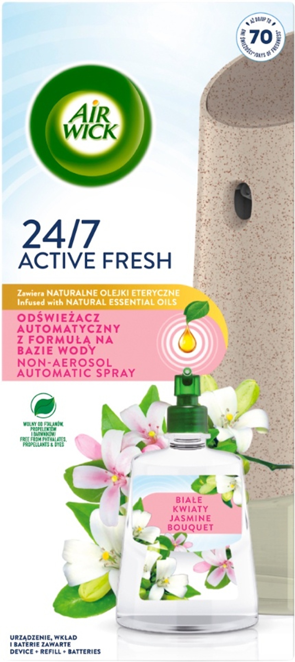 Освежитель воздуха Air Wick Active Fresh автоматический Цветы жасмина 228 мл фото 1
