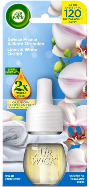 Zminnyy Flakon Air Wick Do Elektrychnogo Aromatyzatora Povitrya Rankova Svizhist Ta Kvity Orkhideyi