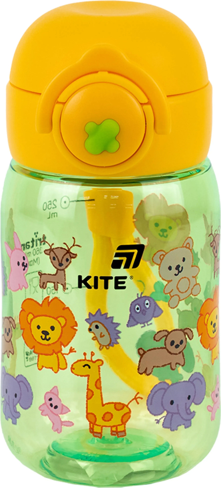 Бутылочка для воды Kite, 360 мл, Zoo, K25-1235-3 фото 1