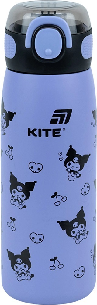 Термос Kite с трубочкой 600мл, Kuromi, HK25-1262 фото 1