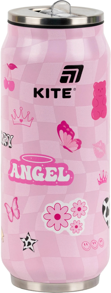 Термочашка з трубочкою Kite, 500мл, Angel, K25-1264-2фото1