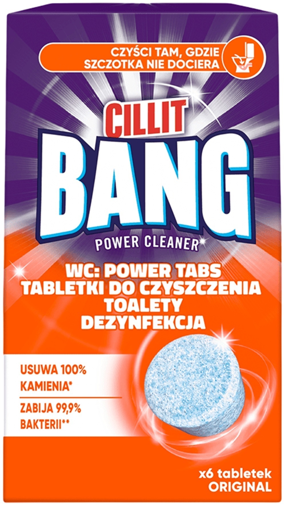 Таблетки для чищення унітаза Cillit Bang Оригінальні 6 штфото1