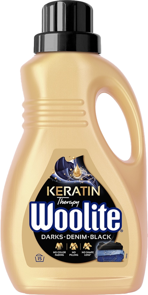 Гель для прання Woolite Кератин для чорних та джинсових тканин 0,9 лфото1