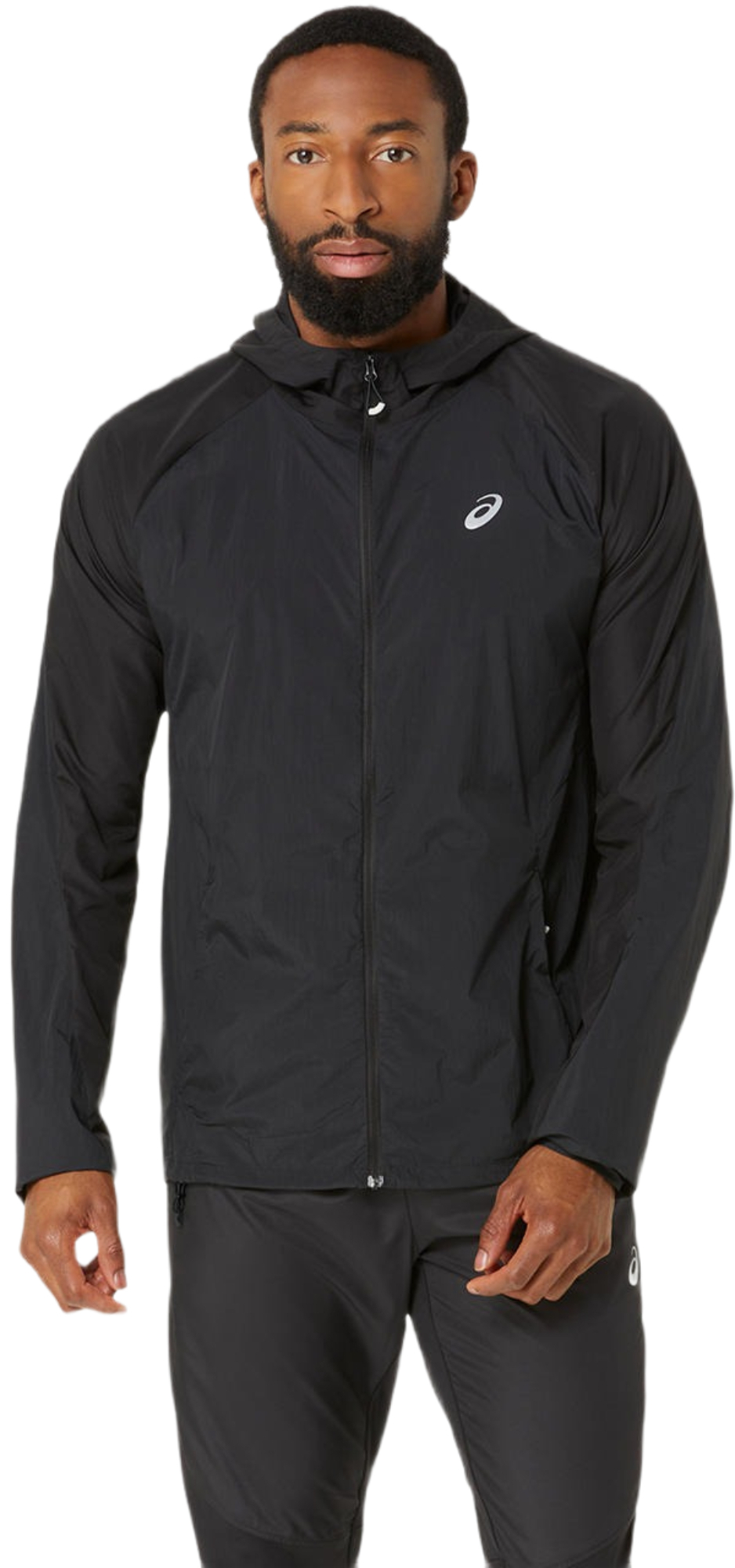 Ветровка спортивная мужская Asics Road Packable Jacket 2011D084-001 M черная фото 1