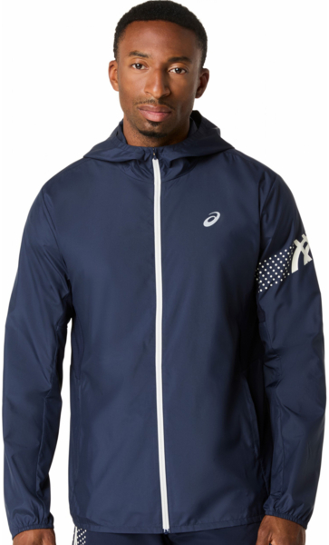 Ветровка спортивная мужская Asics Icon Jacket 2011D456-401 S синяя фото 