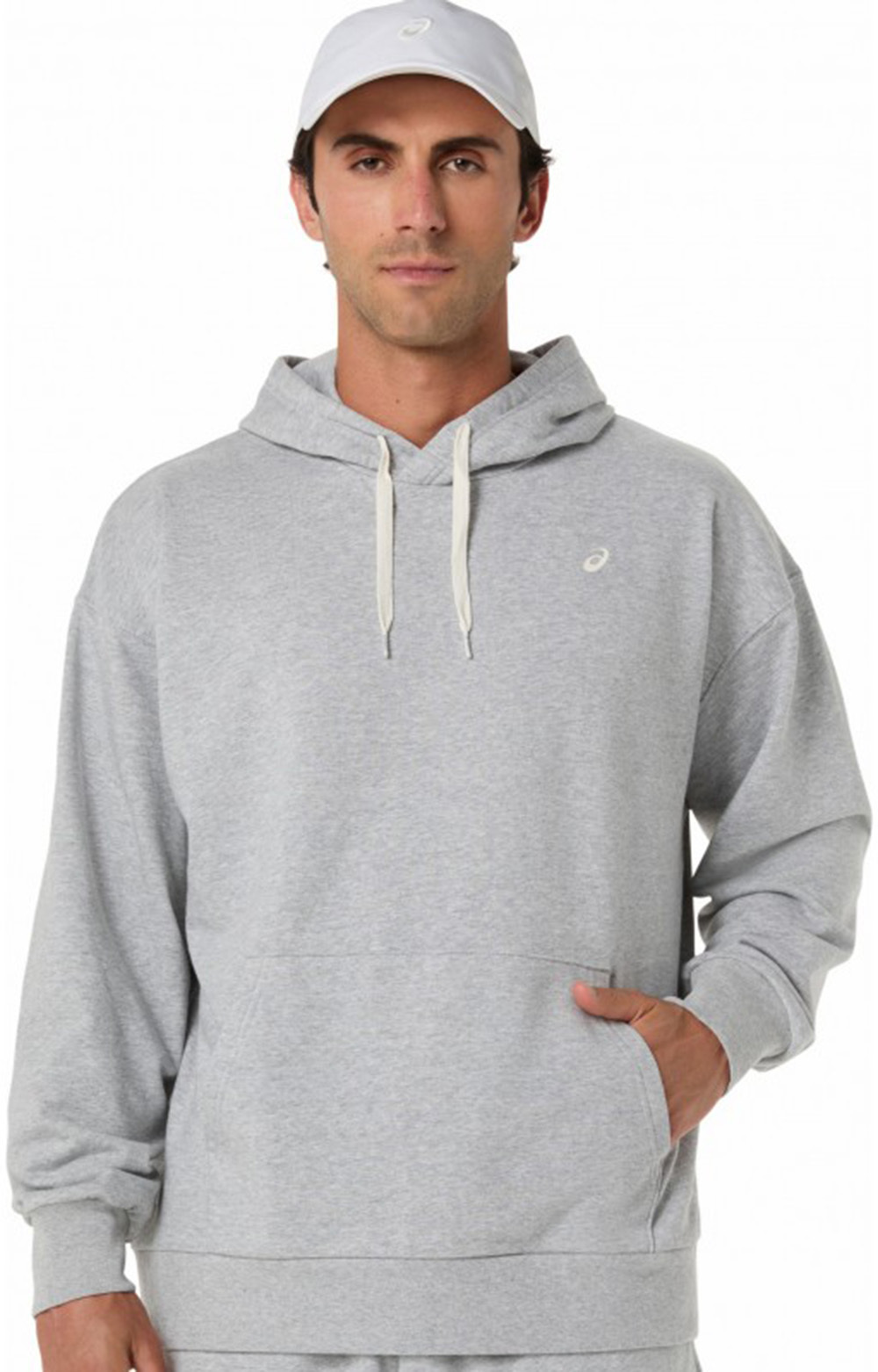 Худі чоловіче Asics French Terry Relaxed Pullover Hoodie 2031F449-020 M сірефото1