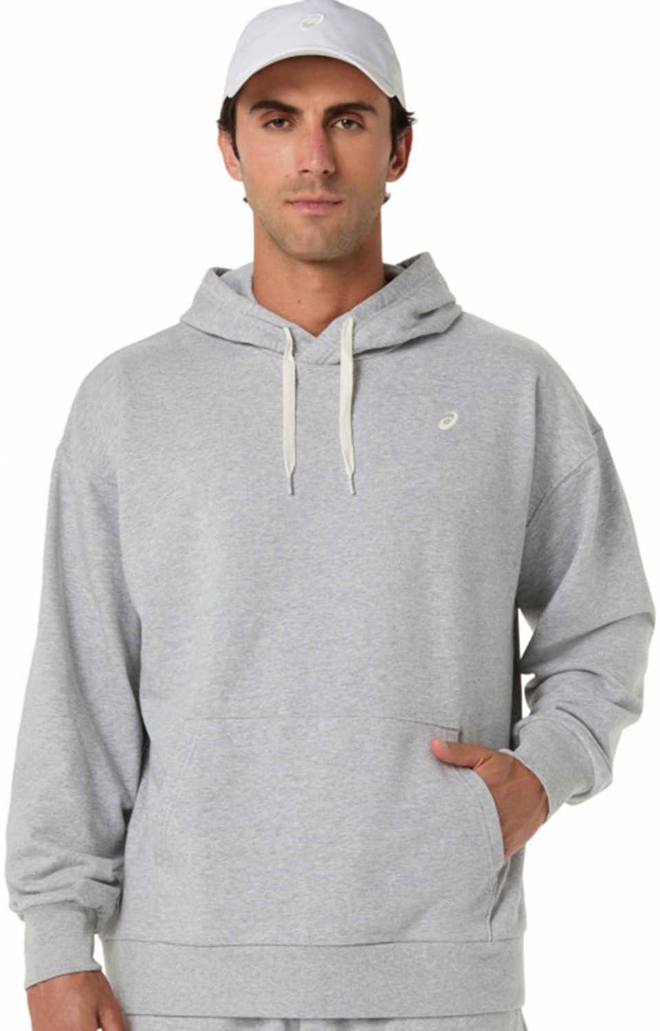 Худі чоловіче Asics French Terry Relaxed Pullover Hoodie 2031F449-020 S сіре