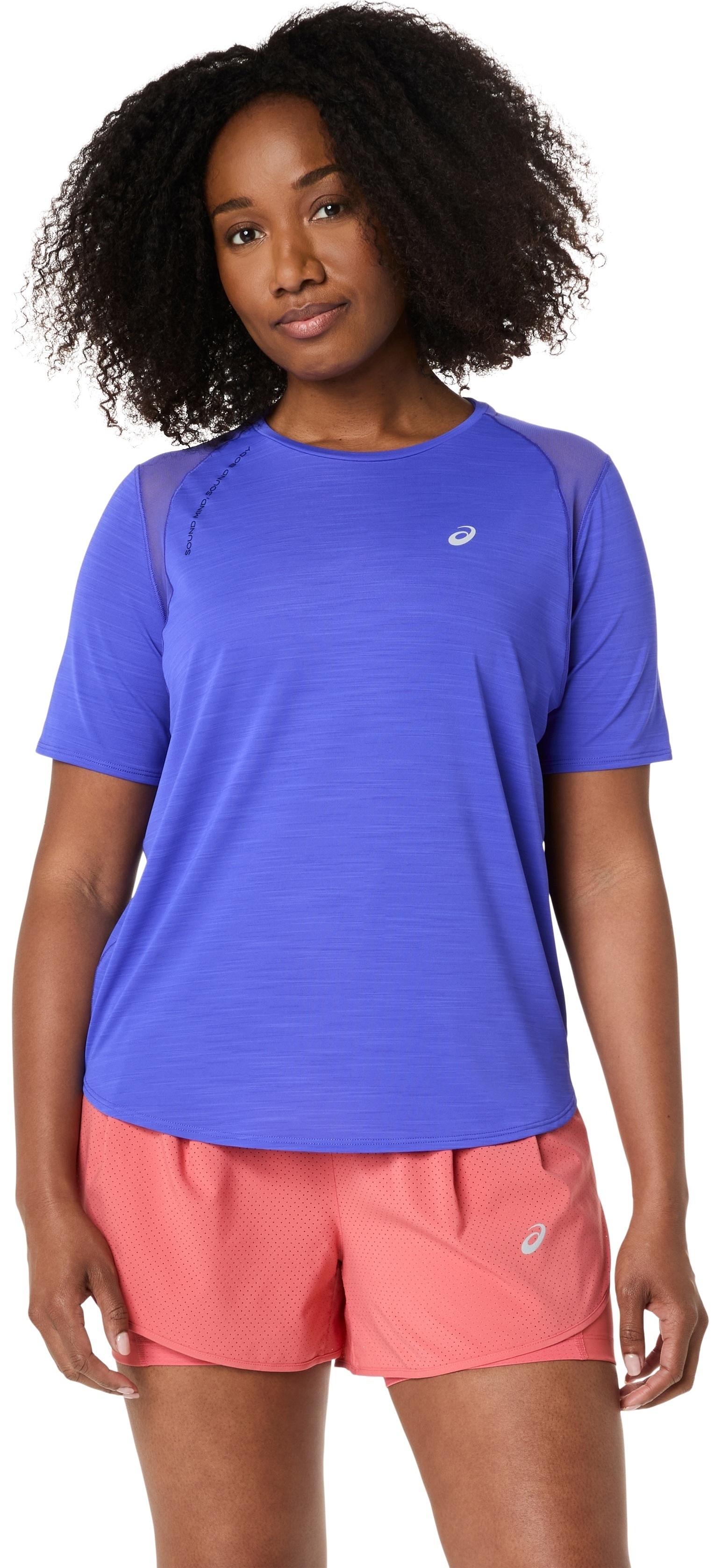 Футболка спортивная женская Asics Road Ss Top 2012D371-400 36 синяя фото 1