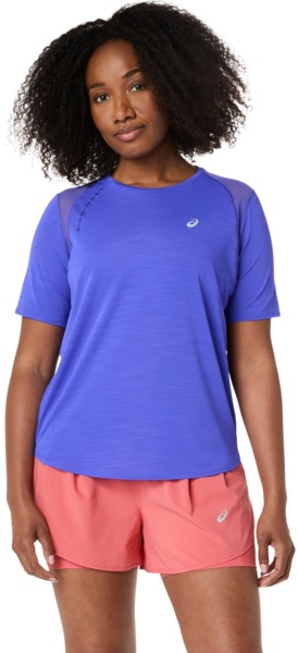 Футболка спортивная женская Asics Road Ss Top 2012D371-400 36 синяя фото 