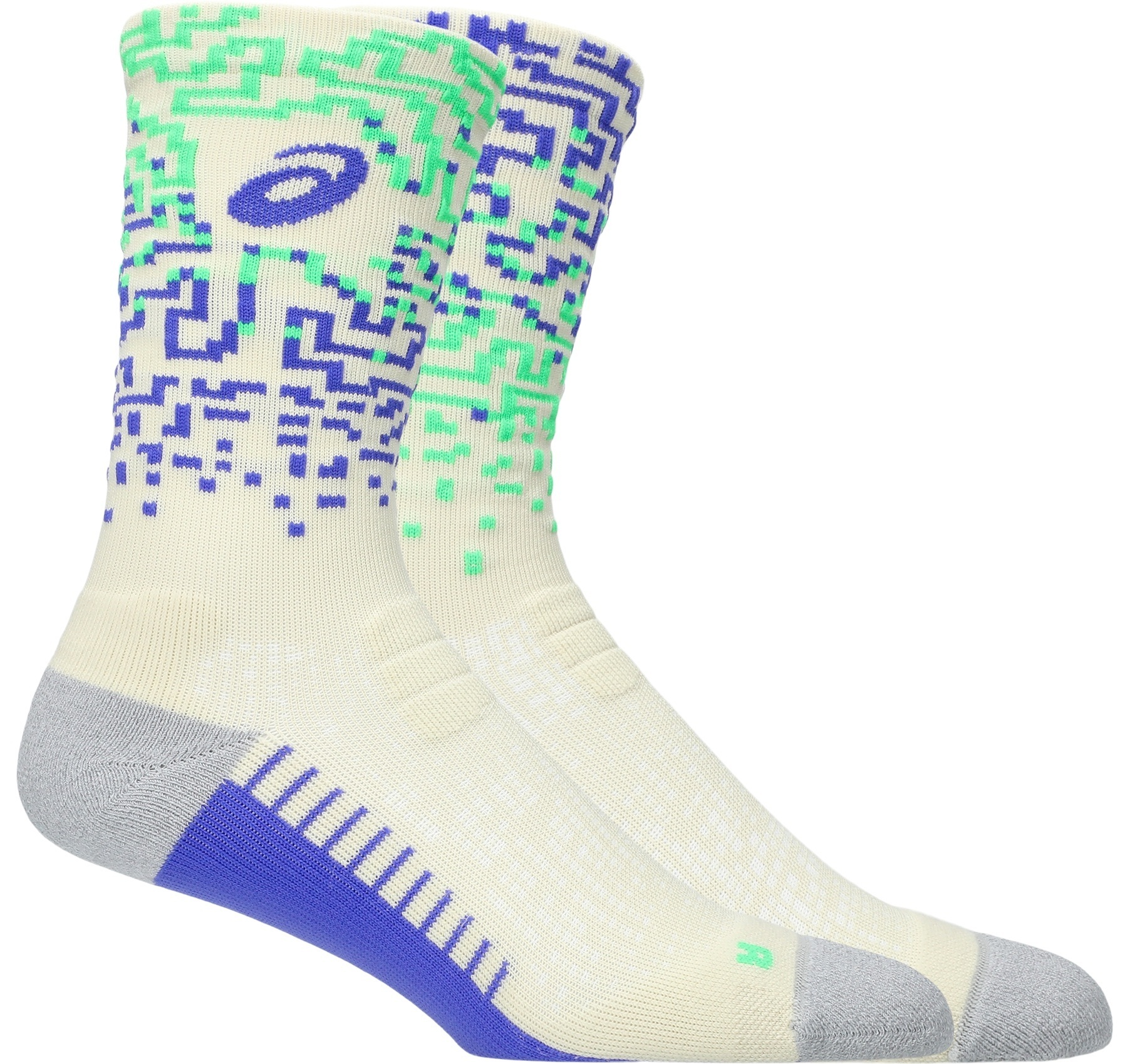 Носки высокие Asics Perfor39-42ance Run Sock Crew 3013B285-750 39-42 малочные/синие/зеленые фото 1