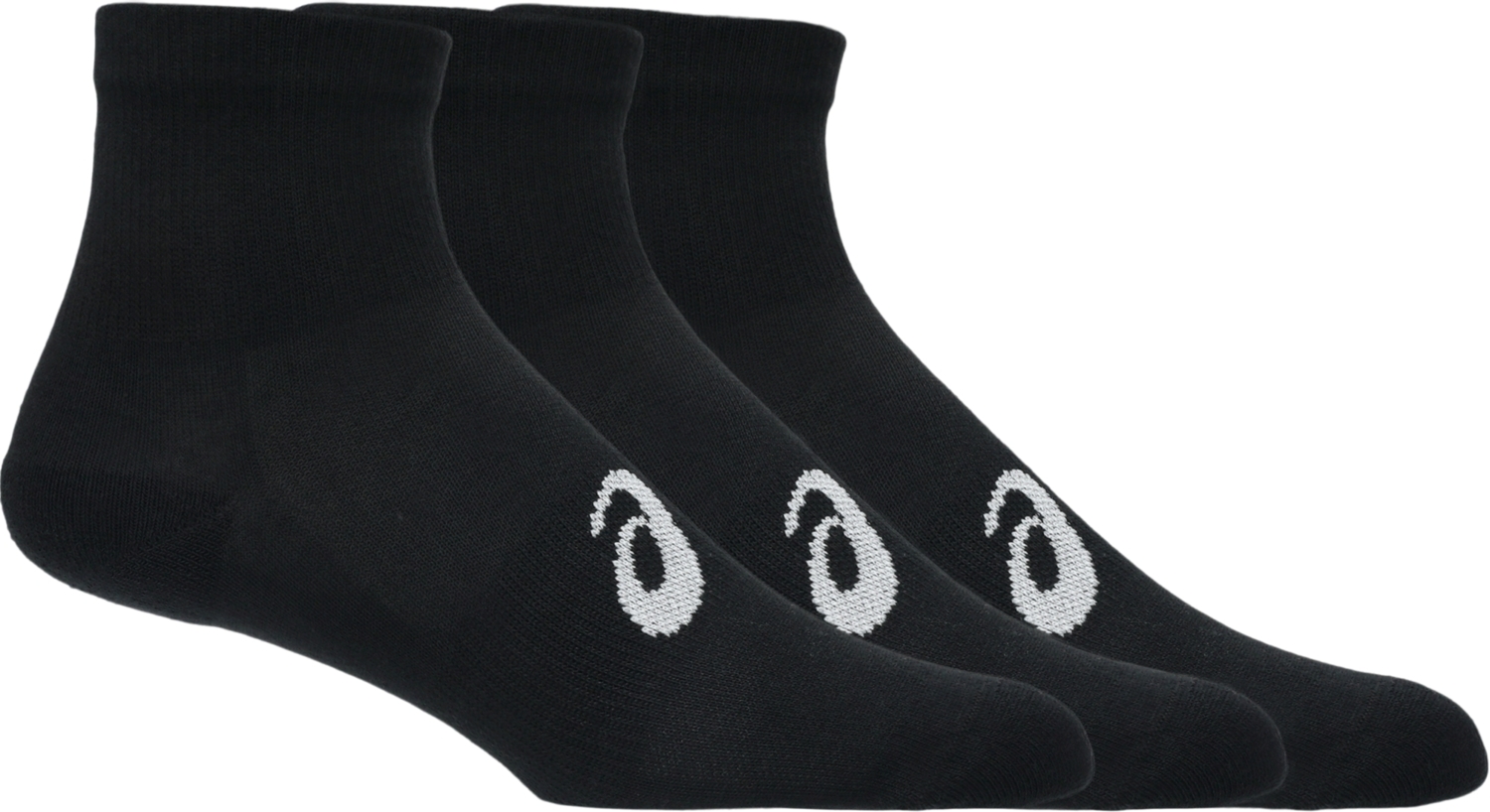 Носки короткие Asics 3 Pack Quarter Sock 3033C299-001 43-46 3 шт черные