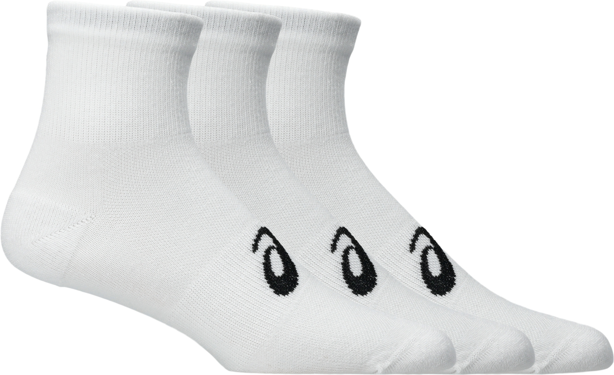 Носки короткие Asics 3 Pack Quarter Sock 3033C299-100 39-42 3 шт белые фото 1