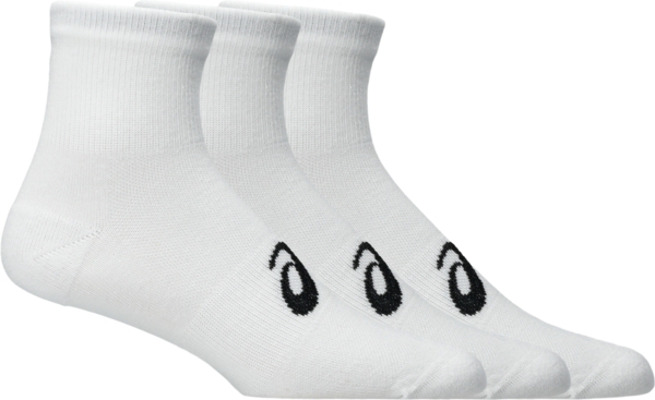 Носки короткие Asics 3 Pack Quarter Sock 3033C299-100 35-38 3 шт белые фото 