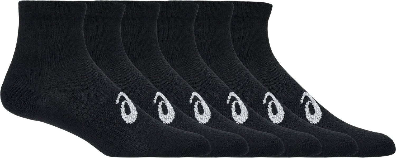 Носки короткие Asics 6 Pack Quarter Sock 3033C303-001 39-42 6 шт черные