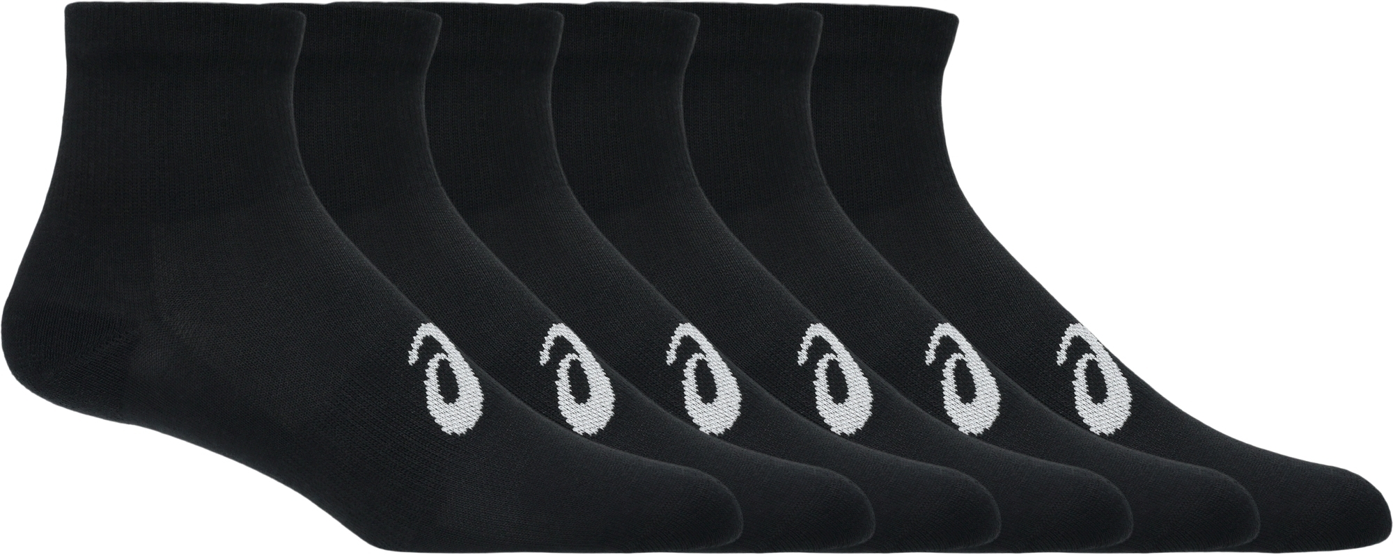 Шкарпетки короткі Asics 6 Pack Quarter Sock 3033C303-001 35-38 6 шт чорніфото1