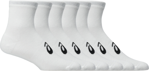 Носки короткие Asics 6 Pack Quarter Sock 3033C303-100 39-42 6 шт белые фото 
