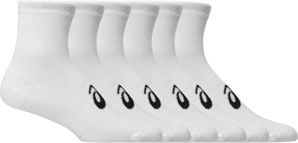 Носки короткие Asics 6 Pack Quarter Sock 3033C303-100 35-38 6 шт белые фото 