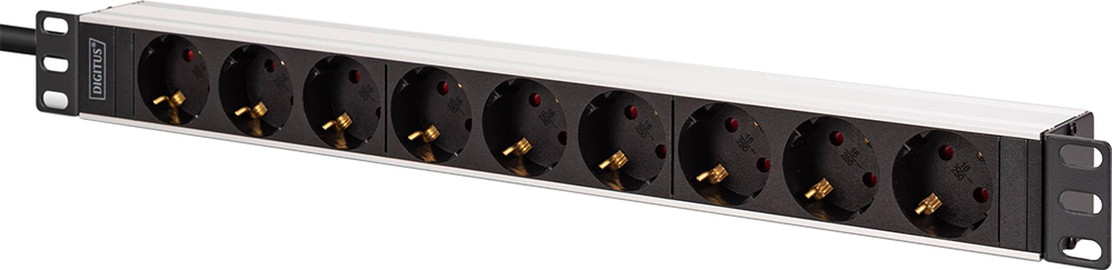 Устройство распределения электропитания DIGITUS 1U, 9xSchuko, 16A, 250V, вилка C20 (DN-95440) фото 1