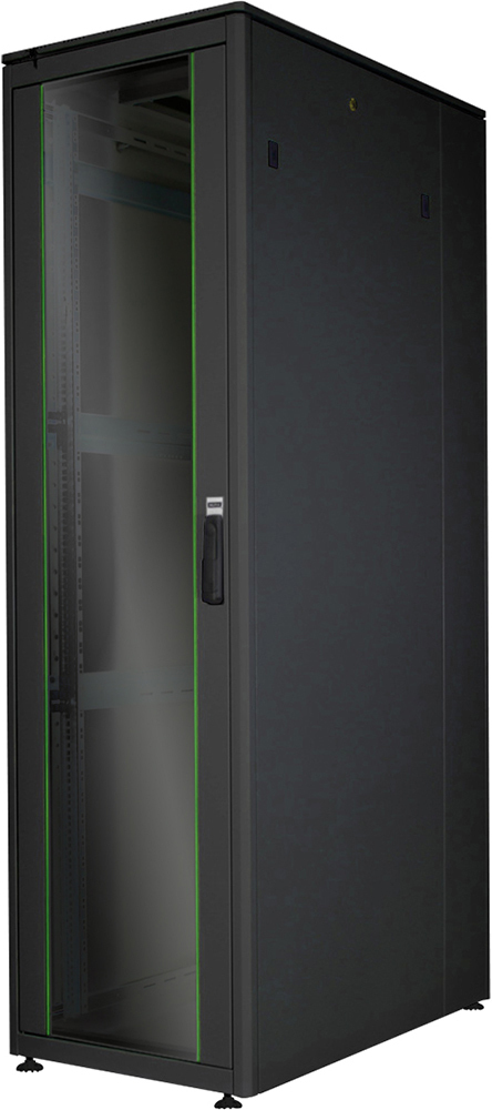 Шафа DIGITUS 19", 42U, Network Unique 600x1000 мм Black (DN-1942U-6/10-B-1)фото1