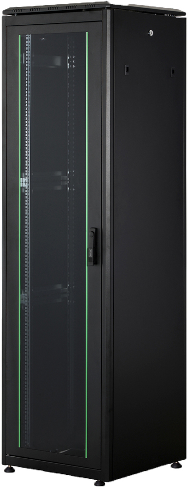 Шафа DIGITUS 19", 42U, Network Unique 600x600 мм Black (DN-1942U-6/6-B-1)фото1