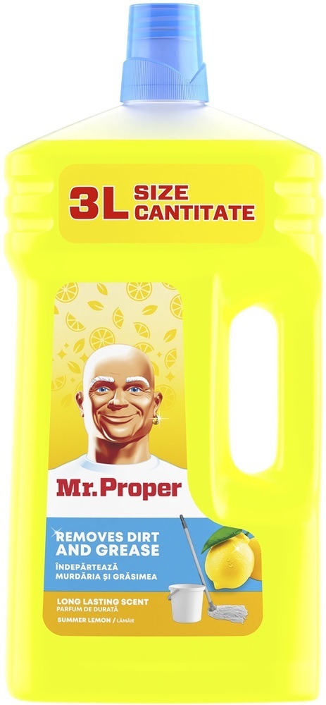 Універсальний засіб для миття підлоги і стін Mr. Proper Літній Лимон 3лфото1