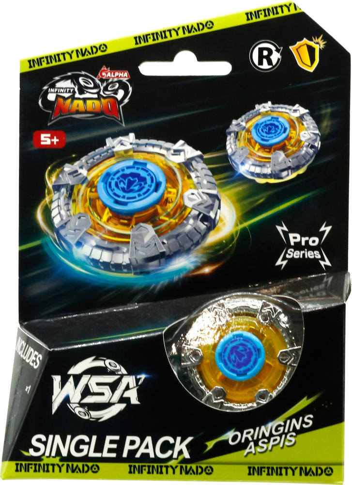 Волчок Infinity Nado VII Pro Series Single Pack Origins Щит (Aspis) (EU664621-4) фото 1