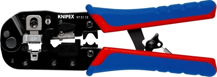 Клещи обжимные KNIPEX Western, для обжима штекеров 190мм (97-51-13) фото 1