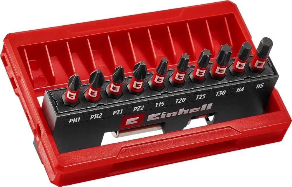 Набір ударних біт Einhell 25мм кейс 10шт (118673)фото1