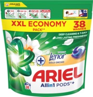 Капсулы для стирки Ariel All-in-1 Прикосновение Lenor Золотая орхидея 38 шт x 24,4 г