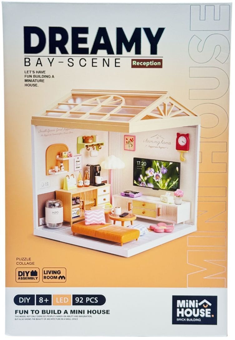 Конструктор-румбокс Mini House серії Інтер'єр – Вітальня (світло) (8006) фото1