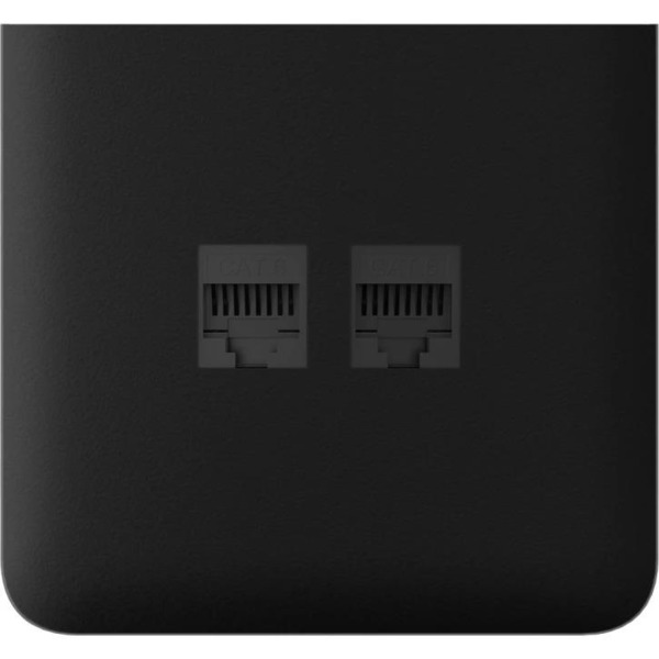 Боковая панель для встроенной интернет-розетки Ajax SideCover LAN Vertical черная (000059104)