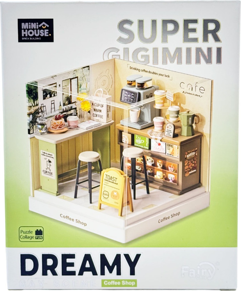 Конструктор-румбокс Mini House серии Интерьер Мини – Кофейня (8034) фото 1