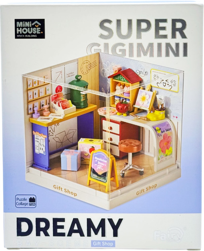 Конструктор-румбокс Mini House серии Интерьер Мини – Магазин подарков (8037) фото 1