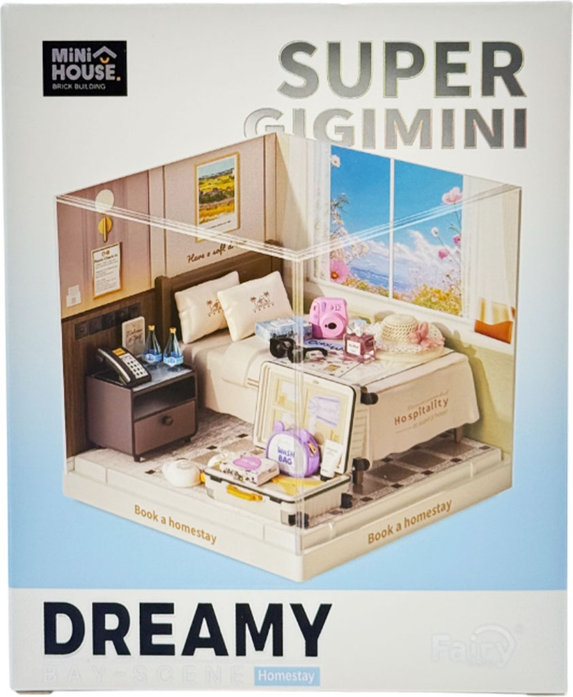 Конструктор-румбокс Mini House серии Интерьер Мини – Гостиничный номер (8038) фото 1