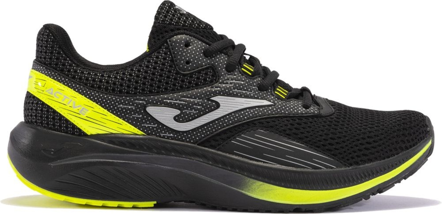Кроссовки мужские JOMA Active 2431 Black Lemon Fluor RACTIW2431 43 черные