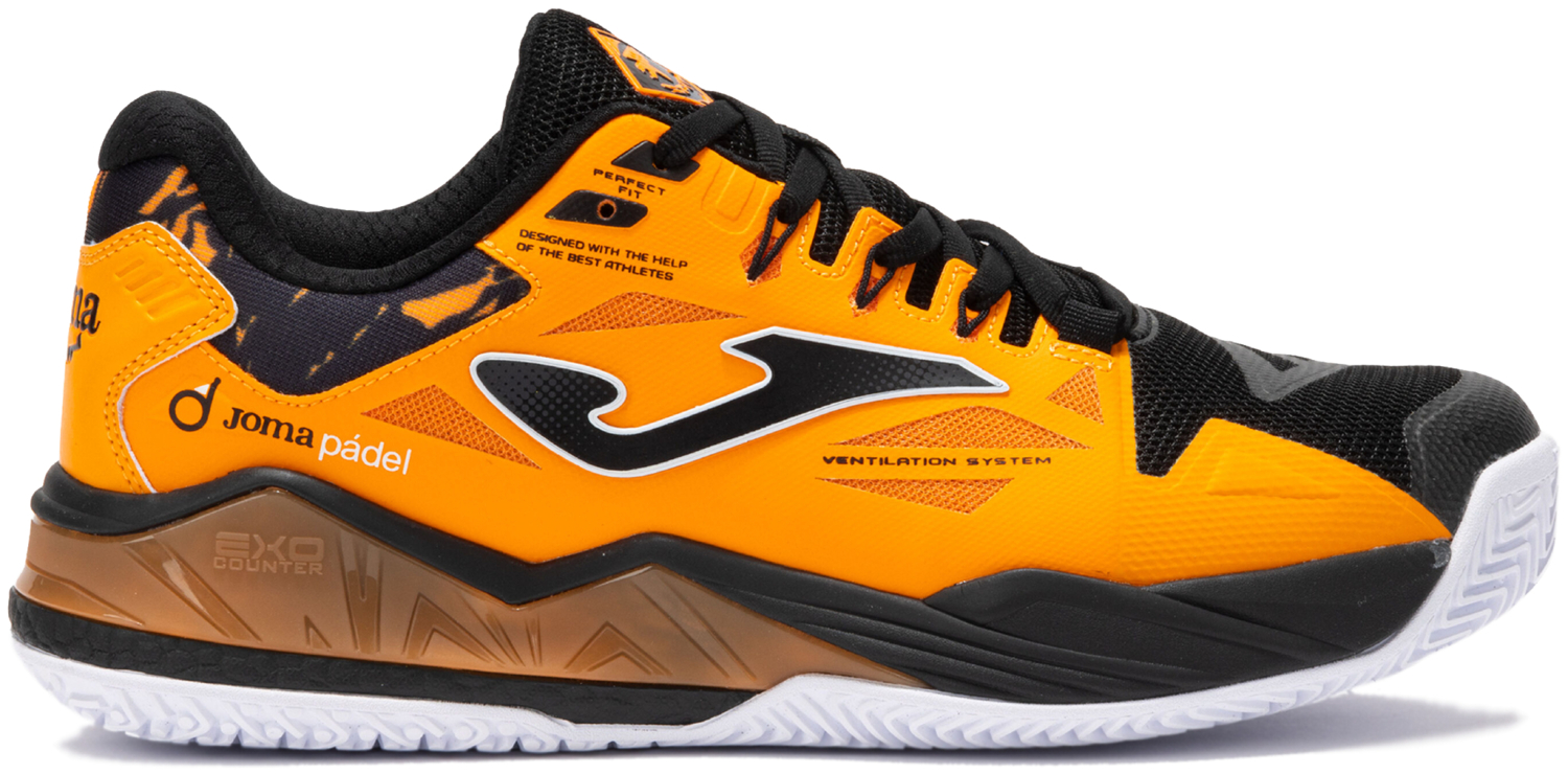 Кроссовки для тенниса мужские JOMA Spin Men 2508 Orange TSPINS2508OM 43 оранджевые