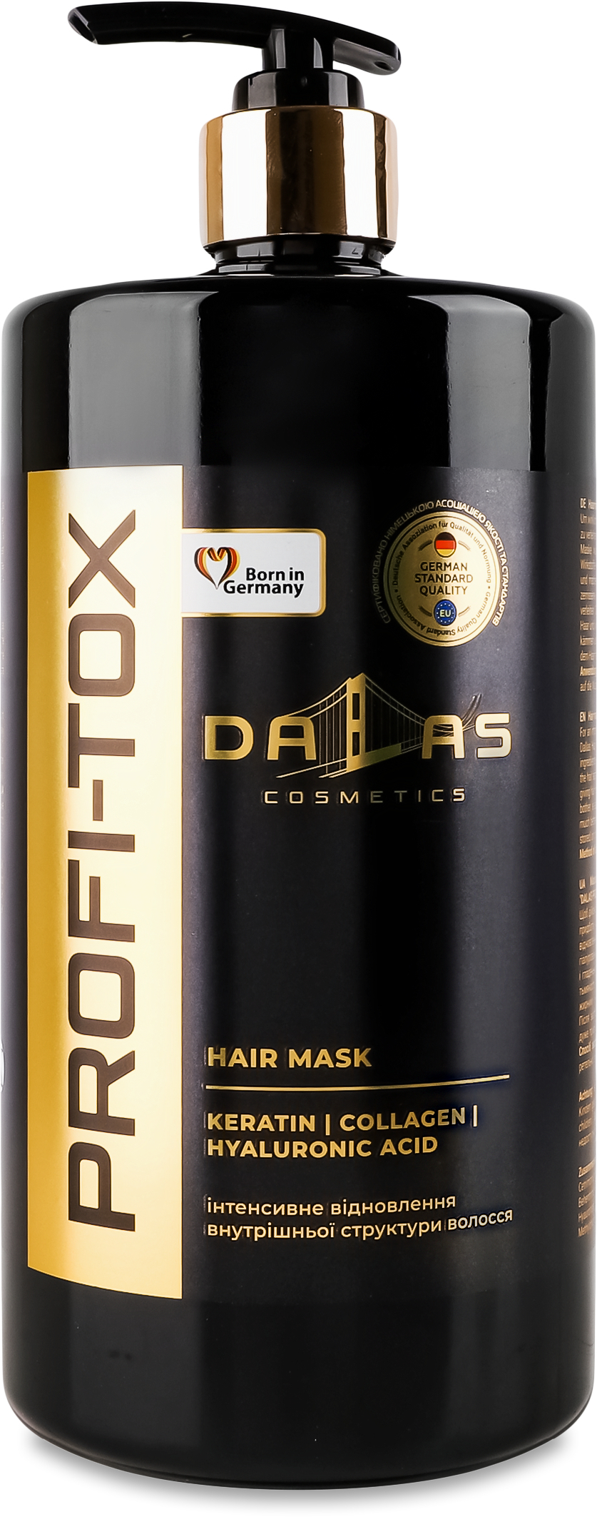 Маска для волосся Dalas з кератином, колагеном та гіалуроновою кислотою 900 млфото1