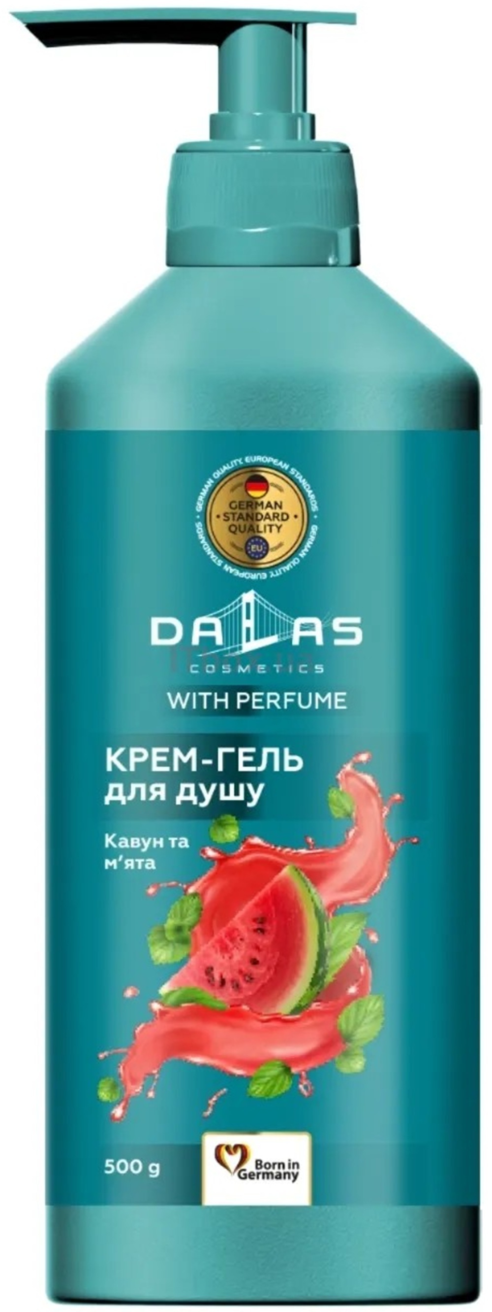 Крем-гель для душа Dalas Арбуз и мята 500 г фото 1