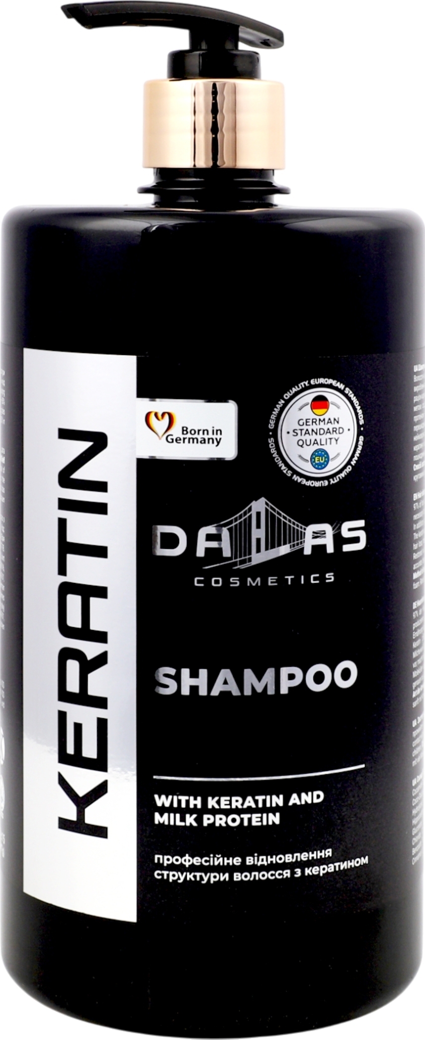 Шампунь для волос Dalas с кератином и молочным протеином 1000 г фото 1