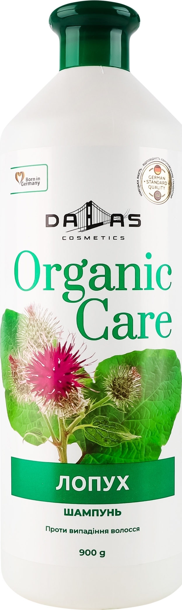 Шампунь для волос Dalas Organic care Лопух 900 г фото 1