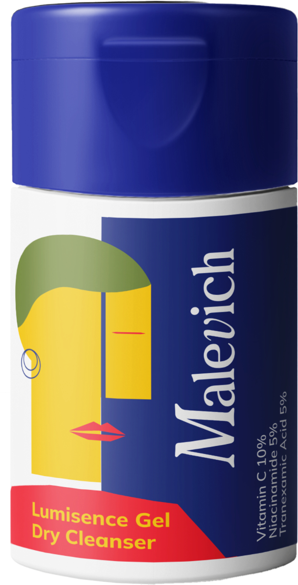 Сухой очищающий гель для лица Malevich для сияния кожи 60 г фото 1