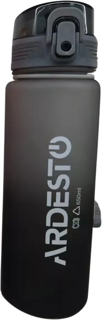 Пляшка для води ARDESTO Travel 650мл, чорний (AR2265TL)фото1