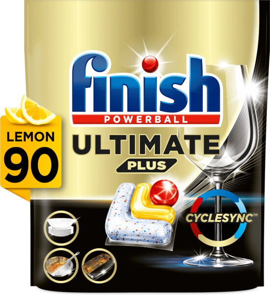 

Капсулы для посудомоечных машин Finish Ultimate Plus All in 1 с ароматом Лимона 90 шт.