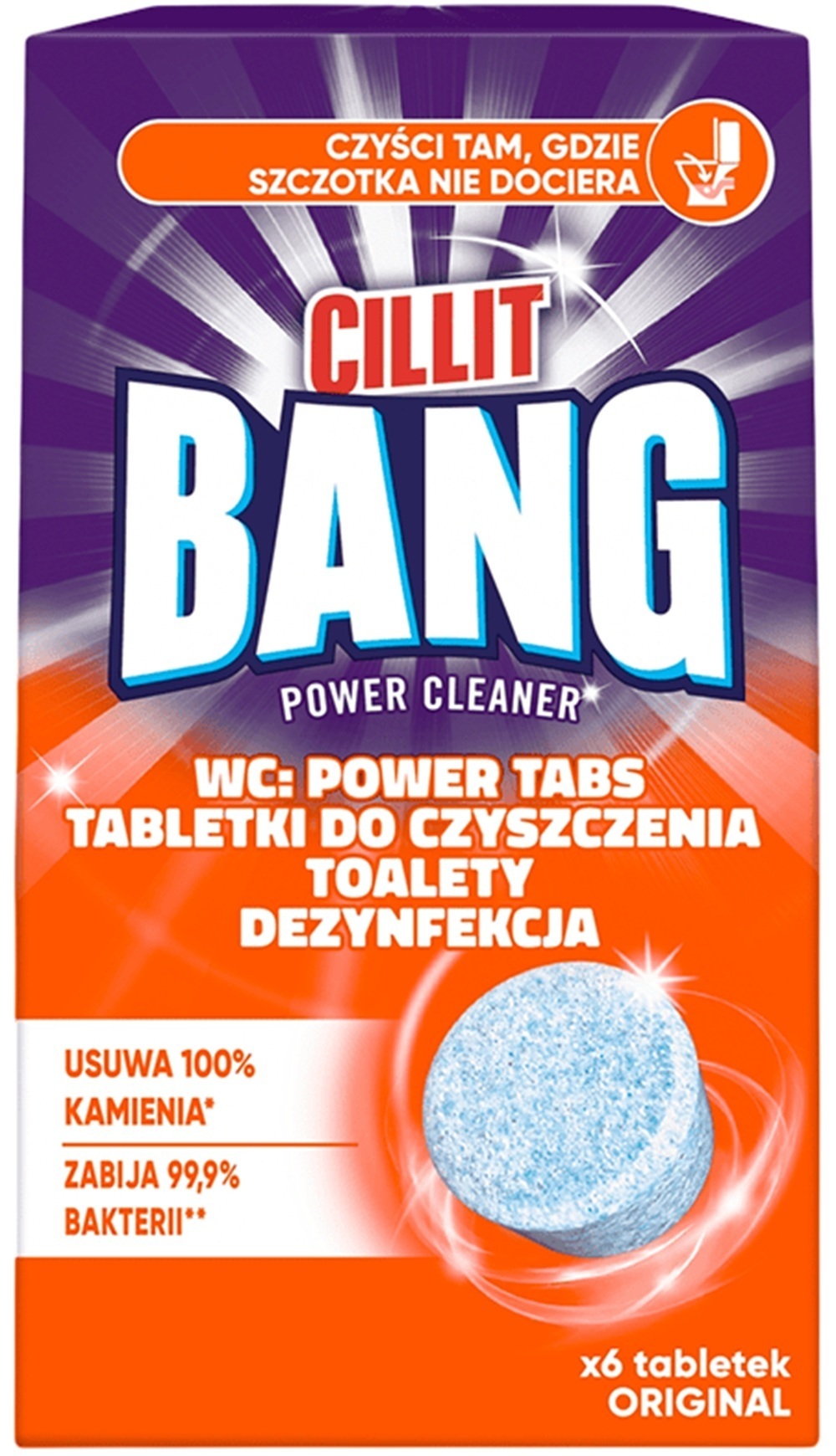 Таблетки для чищення унітаза Cillit Bang Оригінальні 6 штфото1
