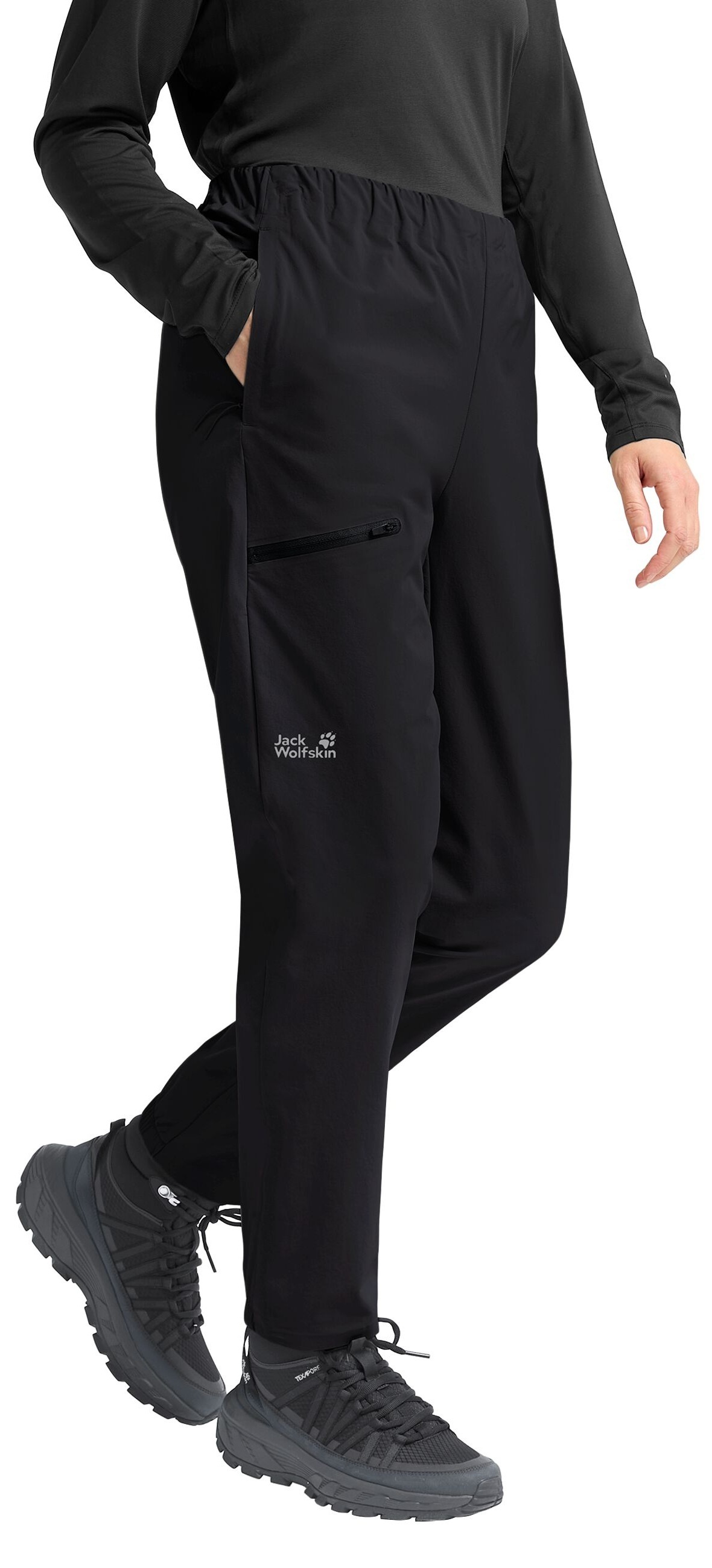 Штаны женские Jack Wolfskin Prelight Trail Pants W A65167_6000 S черные фото 1