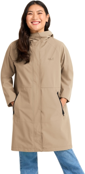 Плащ жіночий Jack Wolfskin Onera 2L Coat W A65749_A0083 L бежевийфото