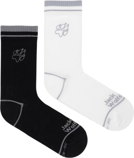 

Носки высокие Jack Wolfskin Paw Sock Cl C A65774_6073 38-40 черные/белые