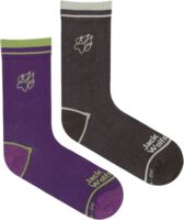 Носки высокие Jack Wolfskin Paw Sock Cl C A65774_T0456 38-40 фиолетовые/коричневые