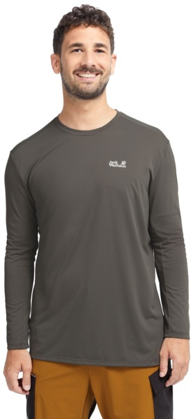 

Реглан спортивный мужской Jack Wolfskin Prelight Suncool Ls M A65836_F0302 M коричневый