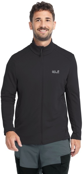 Фліс чоловічий Jack Wolfskin Litestride Fz M A65849_6000 XL чорнафото